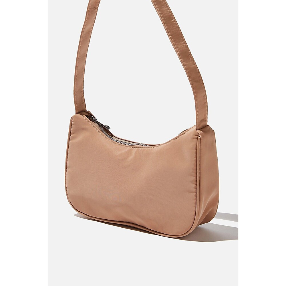 NWT Rubi Cotton On Nylon Underarm Bag Shoulder Purse Latte Nude Brown 4255614-08